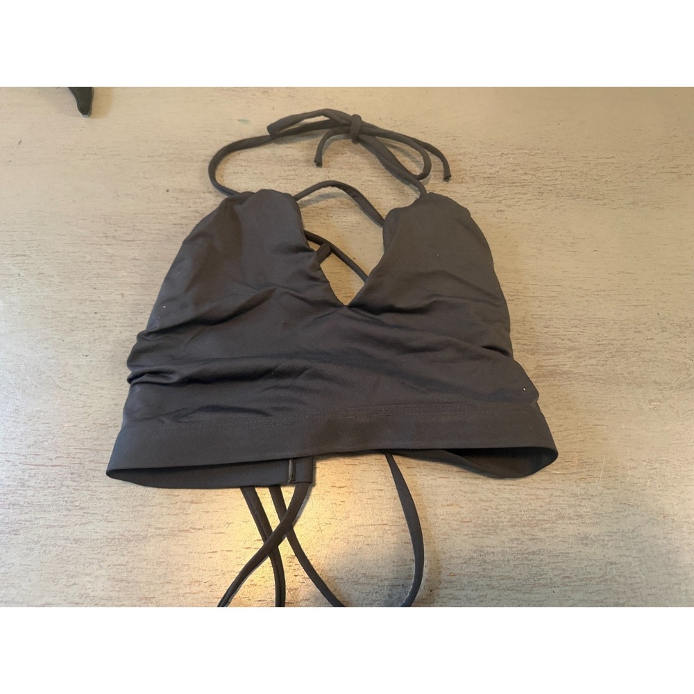 black ATHLETA  swimsuit bikini top size small